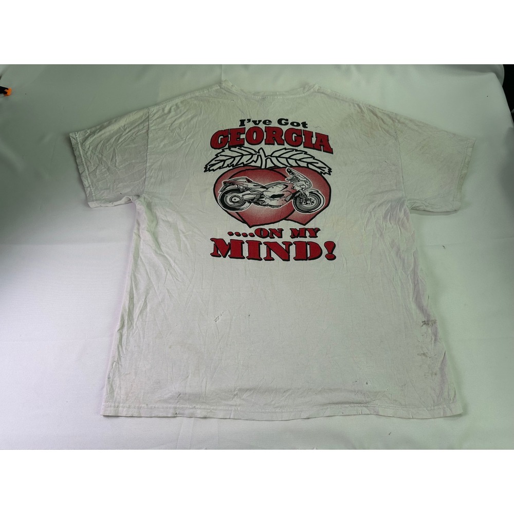 Hanes Heavyweight Atlanta 2009 Dirty South Born 2 Ride Motorcycle XL T Shirt